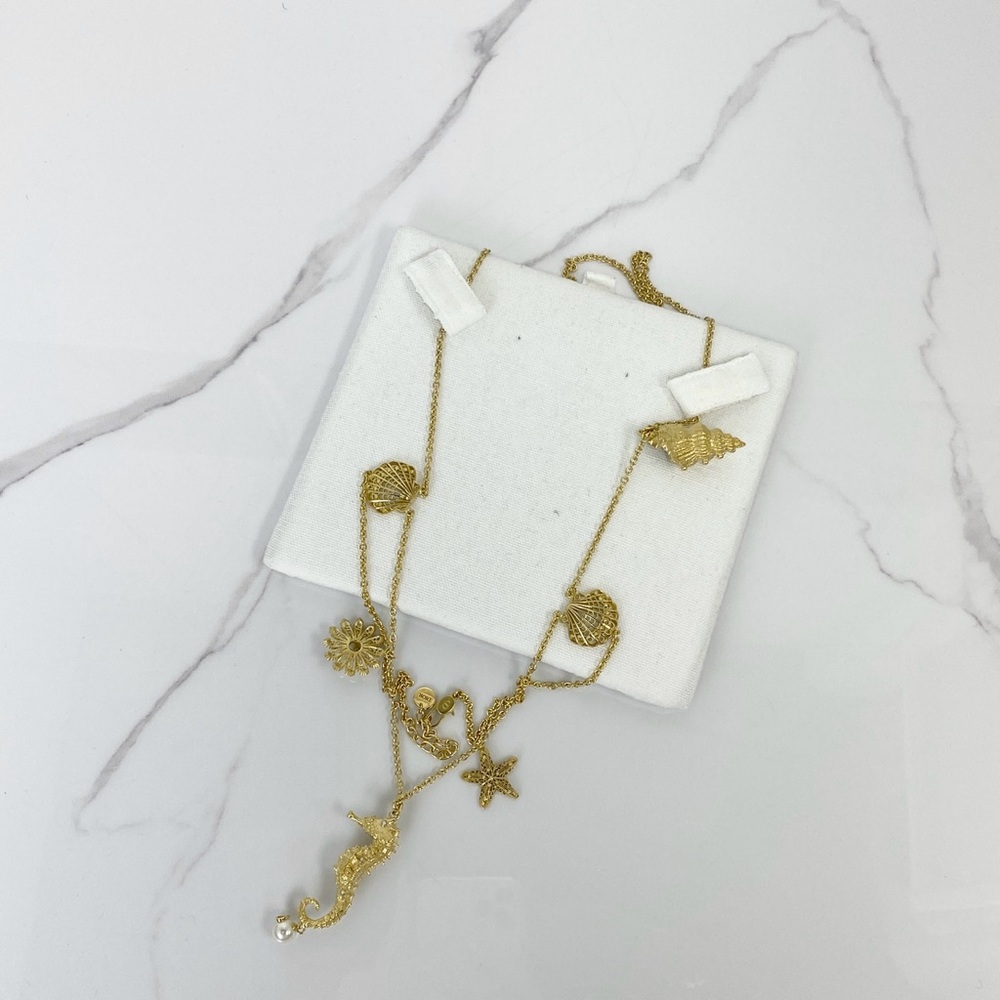 Christian Dior Cabinet De Curiosites Double Chain Necklace